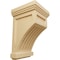 Ekena Millwork 4 1/4"W x 4 1/4"D x 7"H Fluted Corbel, Alder COR04X04X07FLAL - alternate 1